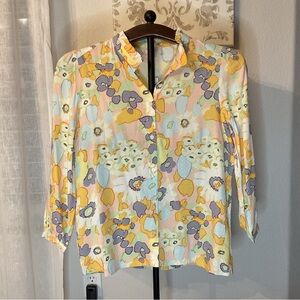 Loft Outlet Floral Patterned Blouse